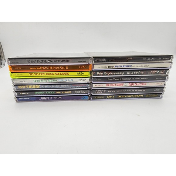 Various Other - 1990s Hip Hop Rap CD Lot Of 14 Bone Thugs Eazy E Jay Z No Limit So So Def